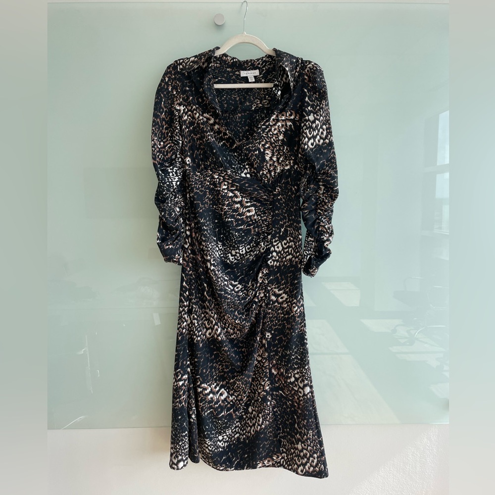 Topshop Leopard Dress